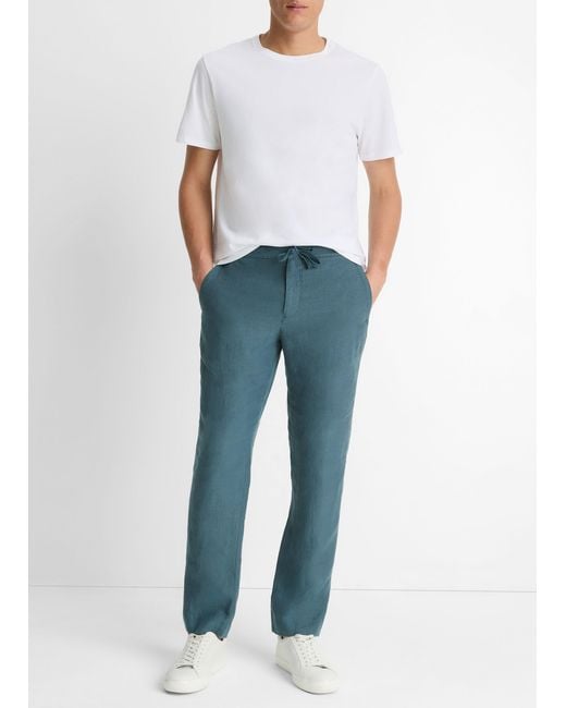 Vince Blue Lightweight Hemp Pant for men