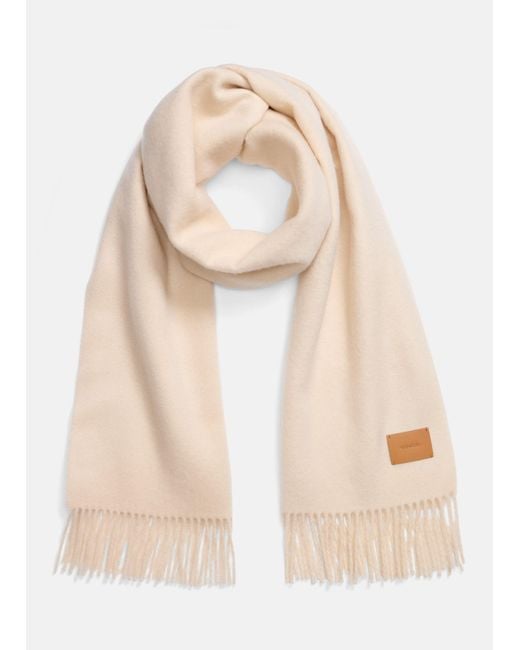 Vince Natural Double-Face Cashmere Scarf