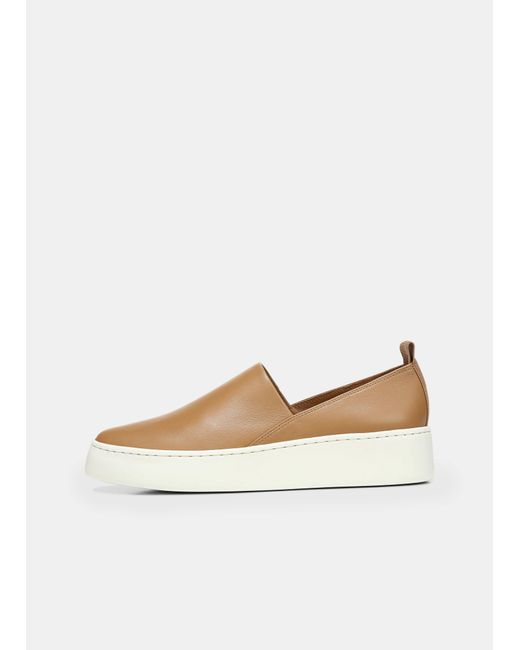 Vince Leather Saxon-2 Slip On Sneaker 