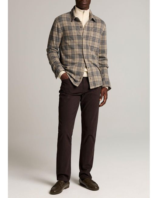 Vince Natural Dylan Slim 5-Pocket Peached Stretch-Cotton Pant for men