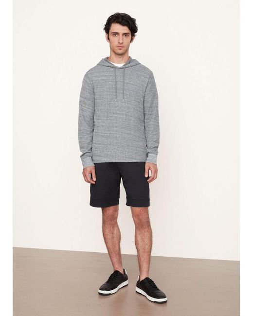 Vince Gray Heather Thermal Popover Hoodie for men
