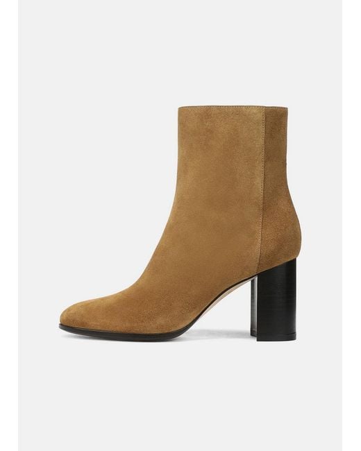 Vince Natural Elora Suede Ankle Boot