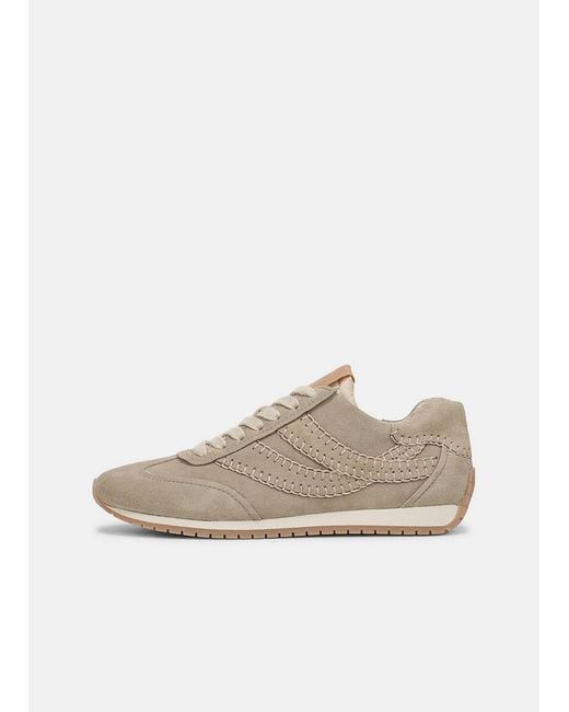 Vince White Oasis Boho Suede Runner Sneaker