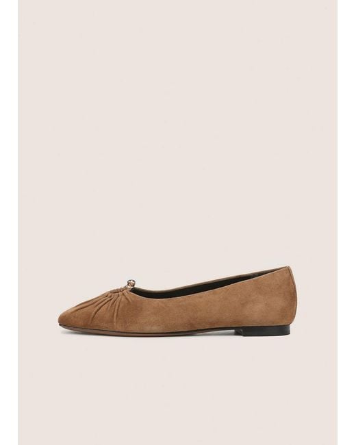 Vince Natural Dany Suede Flat