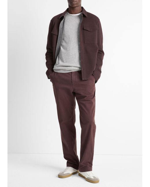 Vince Multicolor Double-Knit Cotton-Blend Piqué Shirt Jacket for men