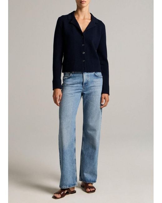 Vince Blue Citizens Of Humanity Lindz Low-Rise Easy Straight-Leg Jean