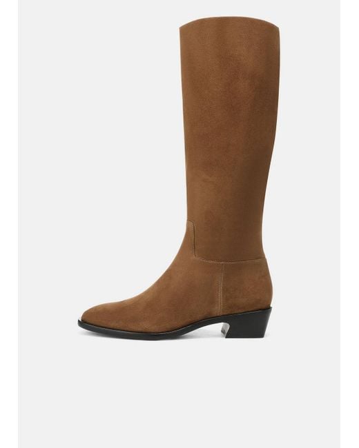 Vince Brown Andes Suede Knee Boot