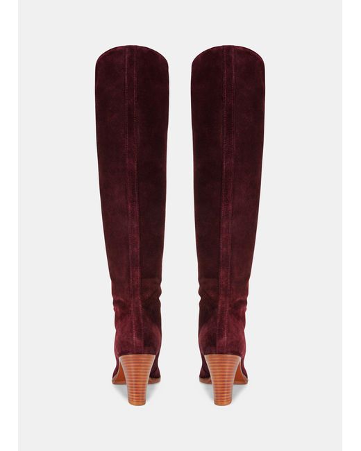 Vince Suede Casper Boot in White Lyst UK