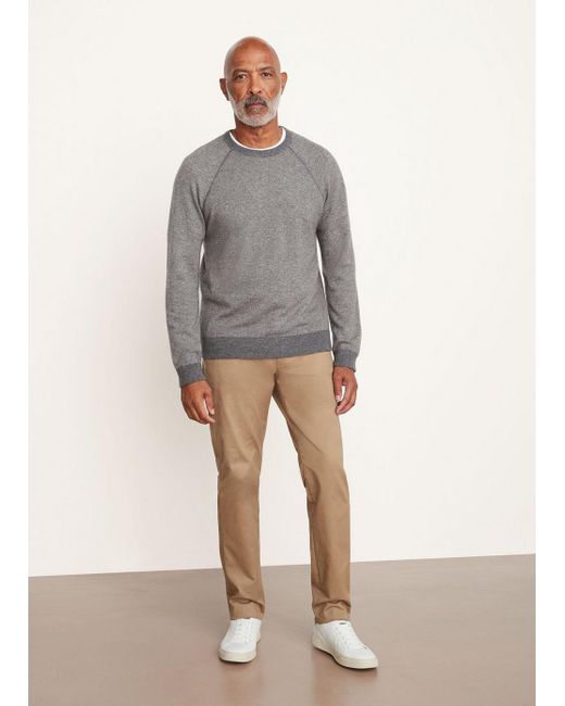 Vince Gray Birdseye Long Sleeve Sweatshirt for men