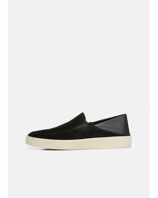 Vince Thomas Suede Sneaker in Black for Men Lyst