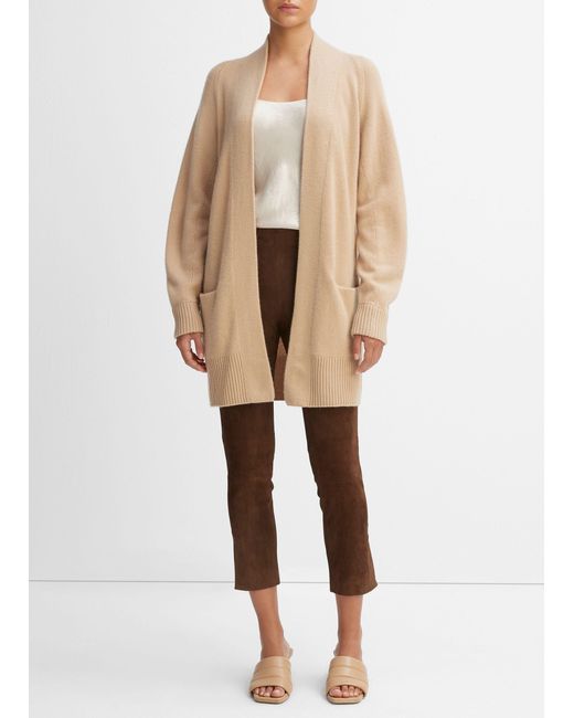 Vince Natural Cashmere Open-front Cardigan