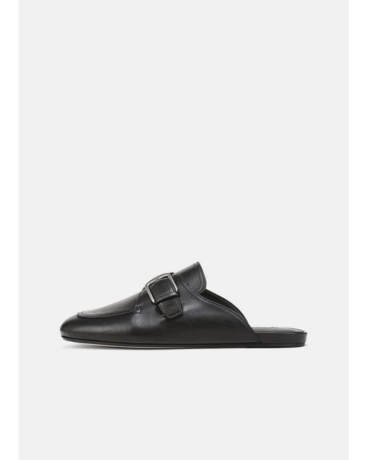 Vince White Minetta Leather Loafer Mule