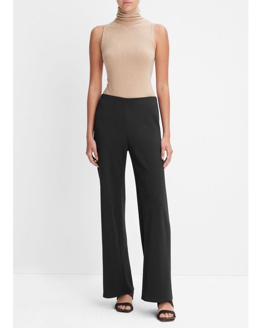 Vince Black High Waisted Bias Trousers