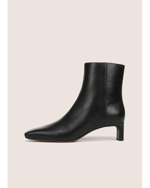Vince Black Lilith Leather Ankle Boot