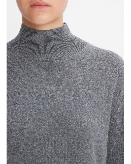 Vince Gray Cashmere Weekend Turtleneck Sweater, Grey, Size Xs