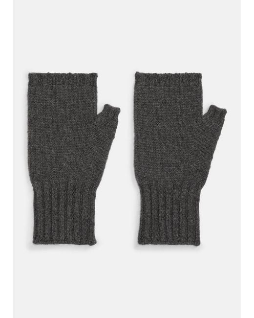 Vince Black Cashmere Hand Warmers for men