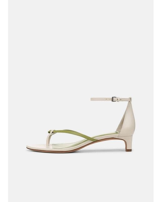Vince White Siri Leather Heeled Sandal