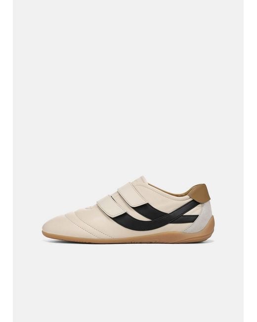 Vince White Sonic Leather Trainer