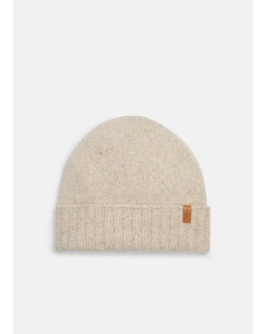 Vince Natural Donegal Cashmere Jersey Beanie