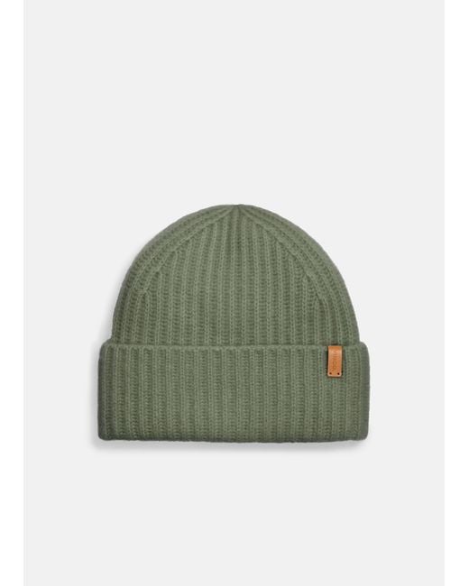 Vince Green Plush Cashmere Chunky-Knit Beanie