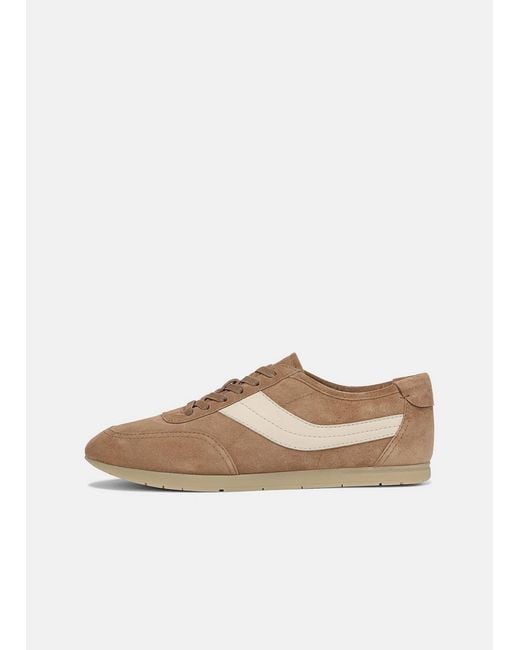 Vince White La Suede & Leather Slip-On Runner Sneaker for men