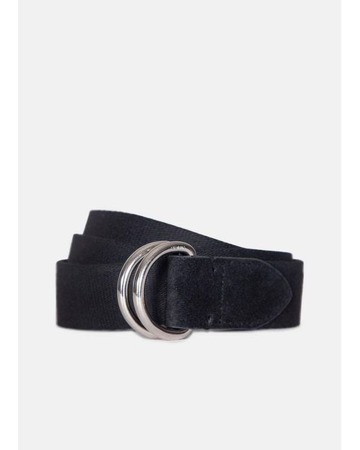 Vince Blue 30Mm Webbing D-Ring Belt