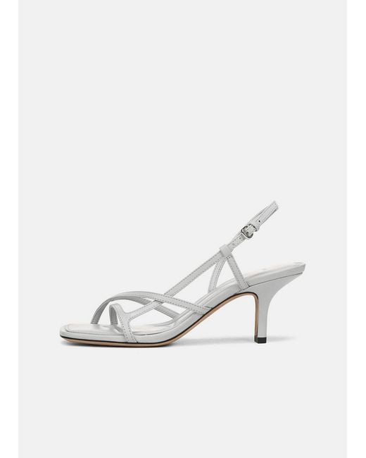 Vince White Lillian Leather Slingback Sandal
