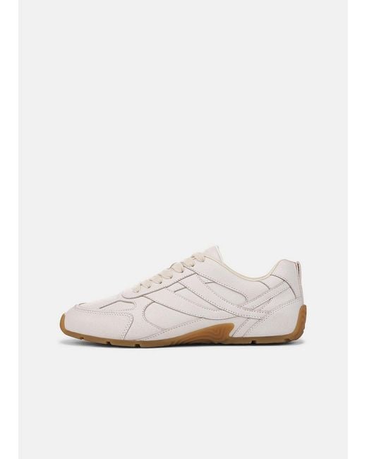 Vince White Mojave Leather Sneakers