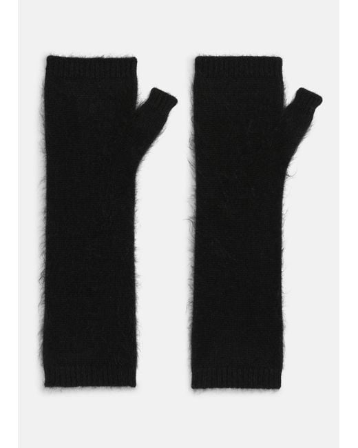 Vince Black Brushed Cashmere Arm Warmers