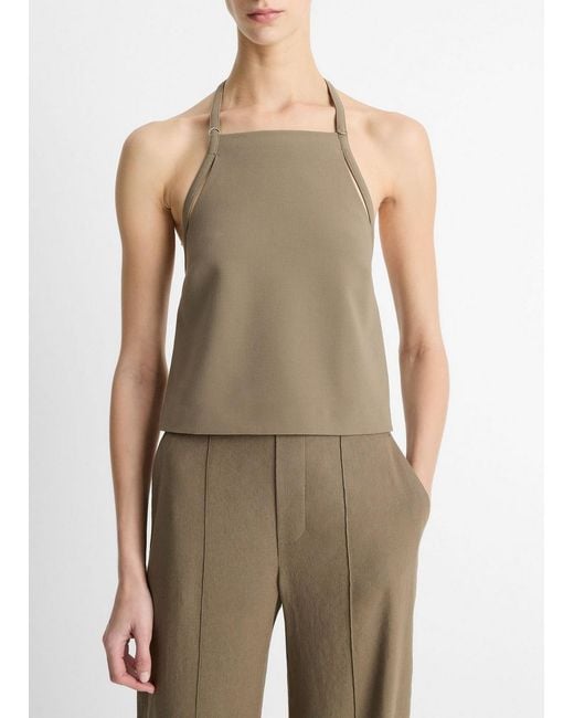 Vince Green Apron Halter Top
