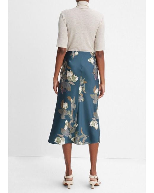 Vince satin slip skirt sales