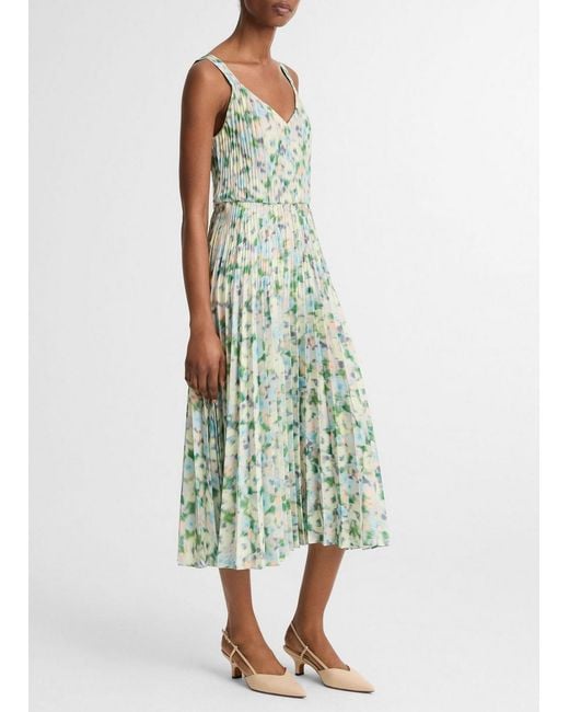 vince green slip dress Vince Velvet Midi Slip Dress Pistachio Green