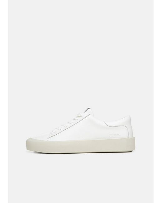 Vince Gabi Leather Sneaker in White | Lyst