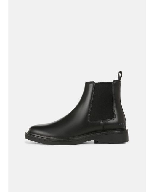 Vince Erik Leather Chelsea Boot, Black, Size 10 for men