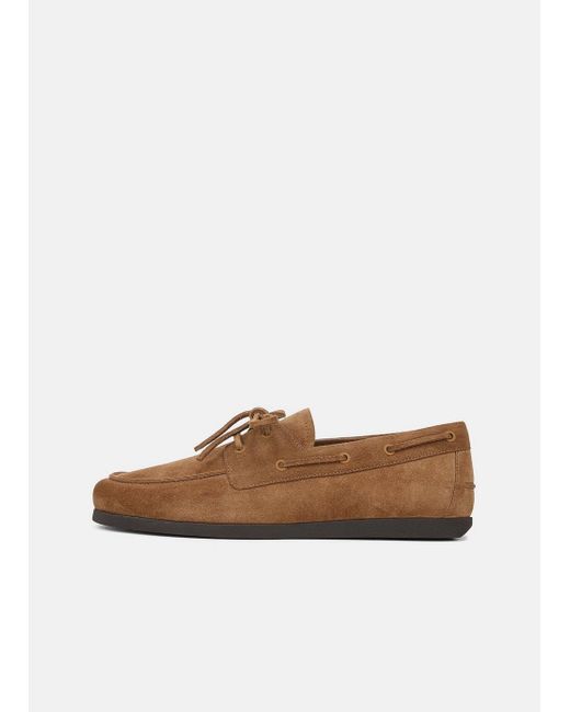 Vince White Marin Suede Lace-Up Loafer for men