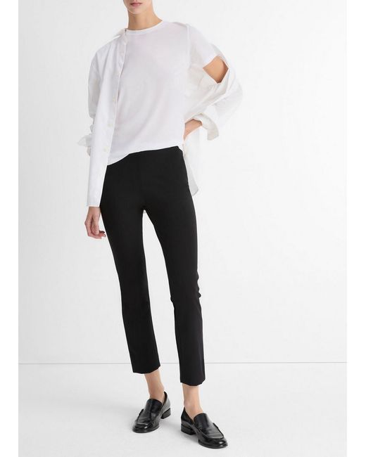 Vince White Essential Pima Cotton Crew Neck T-shirt