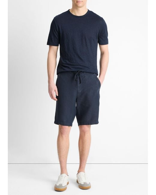 Vince Blue Lightweight Hemp Short for men
