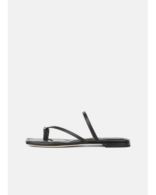 Vince White Polli Leather Toe-Ring Sandal