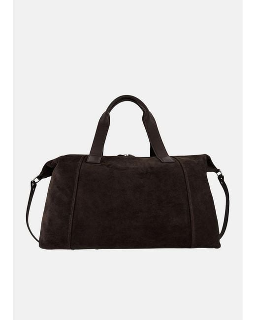 Vince Black Westmore Suede Duffle Bag for men