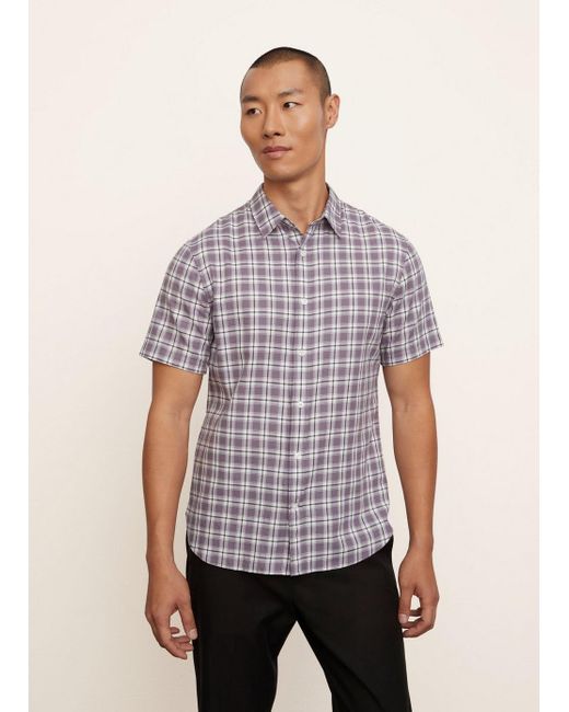 Vince Cotton Waterfront Plaid Short 