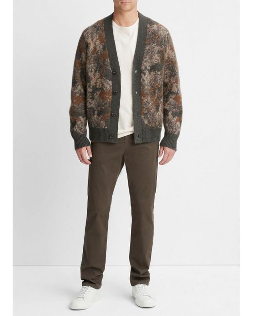 Vince Abstract Floral Cardigan, Multicolor, Size Xxl for men
