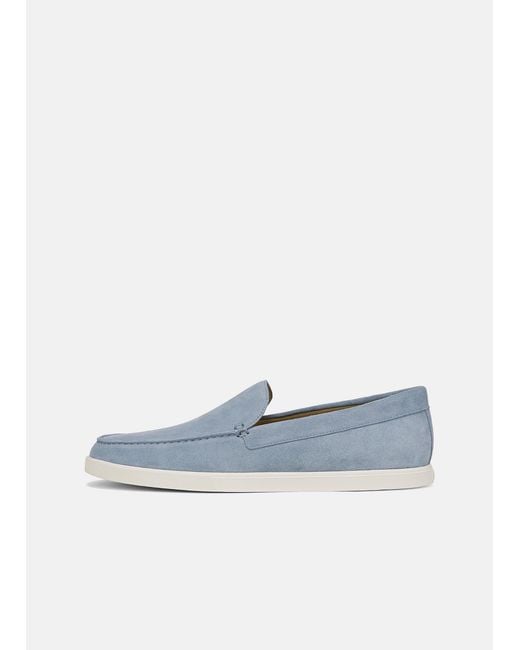 Vince Blue Sonoma Suede Loafer for men