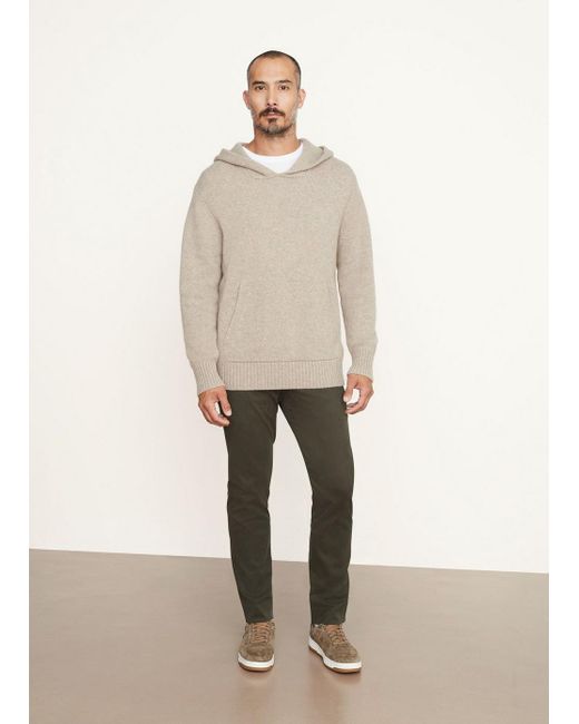 Vince Natural Wool And Cashmere Hoodie
