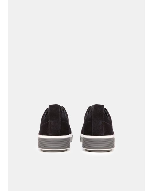 vince black suede sneakers