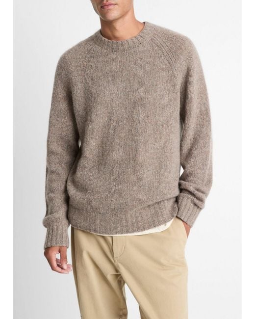Vince Gray Donegal Cashmere Raglan-Sleeve Sweater for men