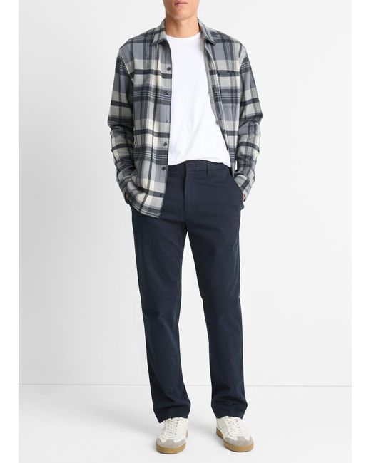 Vince Blue Owen Athletic Stretch-Cotton Pant for men