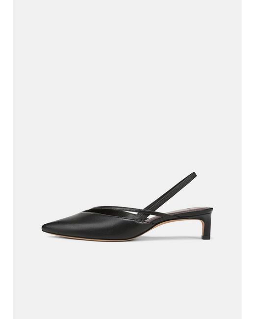 Vince White Clara Leather Slingback Heel