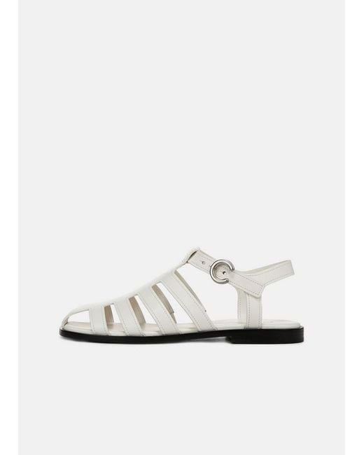 Vince White Melina Leather Fisherman Sandal