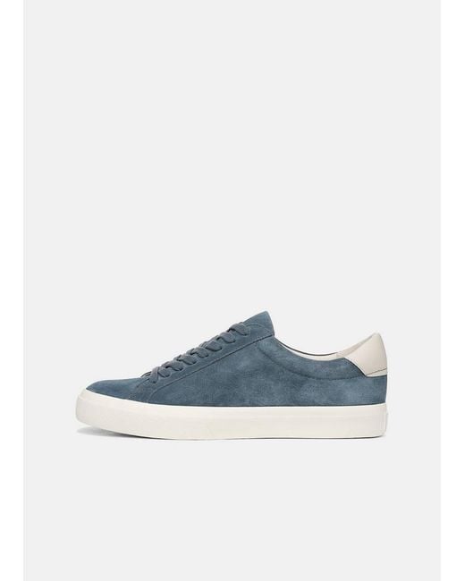 Vince Blue Fulton Suede Sneaker for men