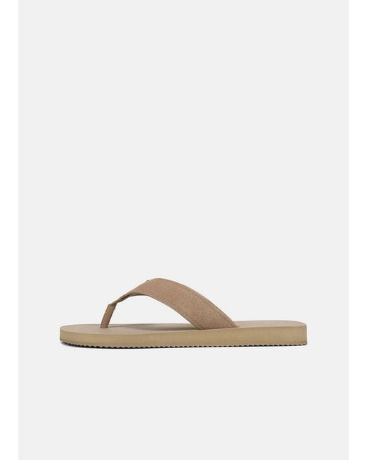 Vince White Fiji Suede Thong Sandal for men